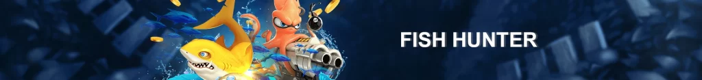 PESOMAX fishing game interface with underwater cannon shooting colorful fish and bonus targets