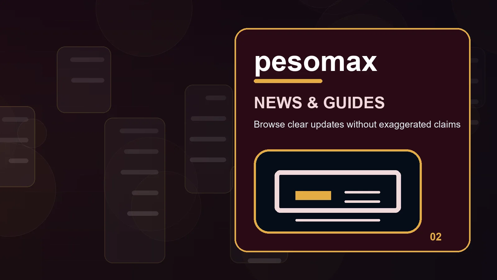 pesomax news full-width visual guide 2