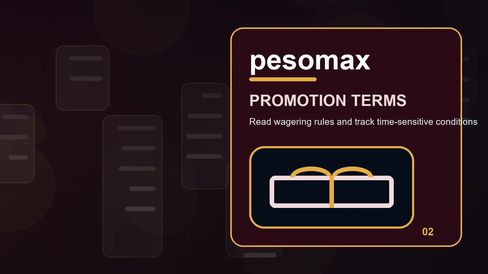 pesomax promotions full-width visual guide 2