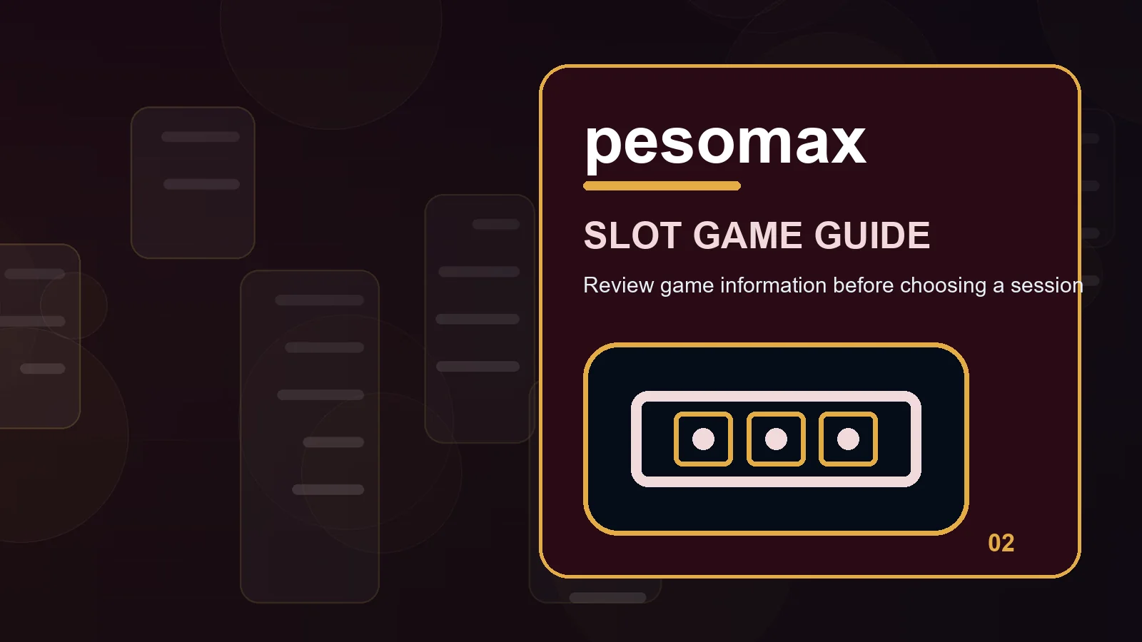 pesomax slots full-width visual guide 2